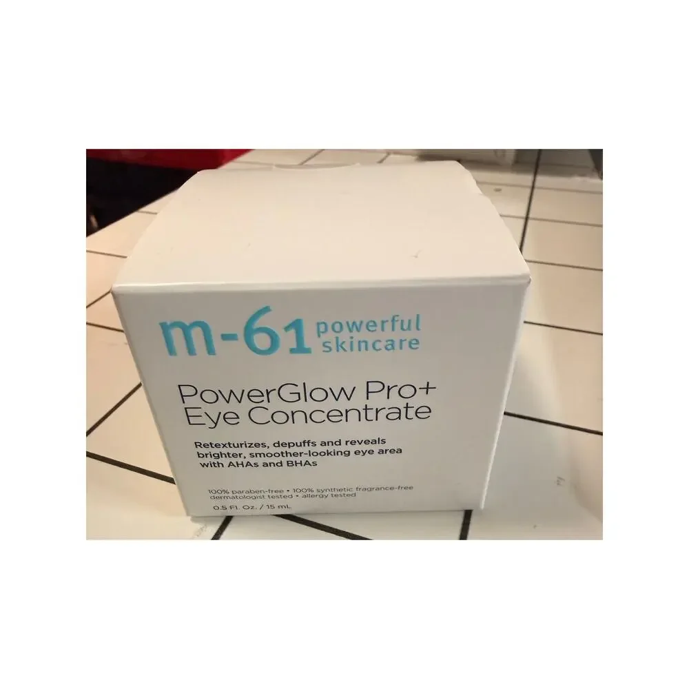 New M-61 Powerful Skincare PowerGlow Pro+ Eye Concentrate 0.5oz